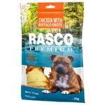 Pochoutka Rasco Premium uzly bůvolí 11cm obalené kuřecím masem 80g