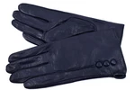 Dámské zateplené kožené rukavice Arteddy  - tmavě modrá (M)