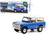 1966 Ford Bronco Blue with Cream Top "26th Annual Woodward Dream Cruise Featured Heritage Vehicle" "Artisan Collection" 1/18 Diecast Model Car by Gre