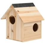 [EU Direct] vidaXL 314821 Outdoor Squirrel House Solid Firwood 26x25x29 cm Pet Supplies Dog House Pet Home Cat Bedpen Fe