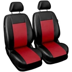 AUTOMEGA Autopotahy COMFORT kožené, sada pro dvě sedadla, červené
