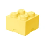 Svetložltý úložný box štvorec LEGO®