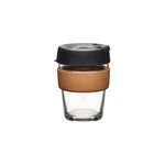 Cestovný hrnček s viečkom KeepCup Brew Cork Edition Black, 340 ml