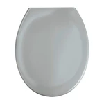 Svetlosivé WC sedadlo s jednoduchým zatváraním Wenko Premium Ottana, 45,2 x 37,6 cm