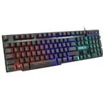 IMICE AK-600 104 Keys Gaming Keyboard Floating Keycaps Waterproof Keyboard Rainbow Gradient Backlight Mechanical Feel Ke