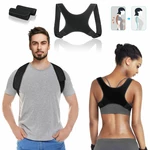 Back Posture Correction Breathable Adjustable Back Support Waist Correction Belt Lumbar Straight Holder Gym Home Fitness