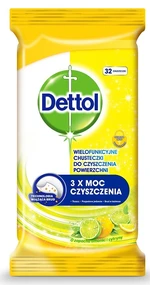 Dettol antibakteriální ubrousky na povrchy citron/limetka 32ks