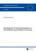 Development of Teaching Academics in the Academic Labor Market in Germany