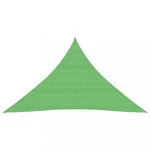 Stínící plachta trojúhelníková HDPE 3 x 3 x 3 m Dekorhome Světle zelená,Stínící plachta trojúhelníková HDPE 3 x 3 x 3 m Dekorhome Světle zelená
