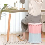 2Pcs/1Set Multifunctional Waist Drum Storage Stool Storage Function Smooth Seat Surface Easy to Carry from