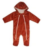 Kojenecký overal VELVET, Baby Fox - hnědý, Mamatti, vel. 74 (6-9m)