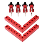 VEIKO 2 Set Woodworking Precision Clamping Square L-Shaped Auxiliary Fixture Splicing Board Carpenter Square Ruler Woodw