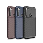 For Xiaomi Redmi Note 8 2021 Case Bakeey Luxury Carbon Fiber Shockproof Silicone Protective Case Non-original