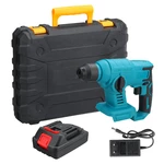 500W 10000RPM Brushless Cordless Electric Hammer Handheld Flat Drill with Battery