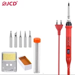 JCD 908U Electric Soldering Iron Tool Kit 100W 220V/110V LCD Lighting Soldeing Station Adjustable Temperature Digital Mu