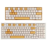 140 Key PBT Keycap XDA Profile Personalized Minimalist White Honey Milk English/Japanese Keycap For Mechanical Keyboard