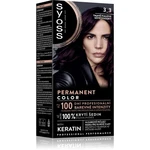 Syoss Permanent Color permanentná farba na vlasy odtieň 3_3 Tmavě fialový 1 ks