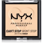 NYX Professional Makeup Can't Stop Won't Stop Mattifying Powder zmatňujúci púder odtieň 02 Light 6 g