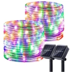 7M/12M/22M Outdoor Solar String Lights with 8 Lighting Modes Waterproof Outdoor Led Light Solar Powered Fairy Lights Wir