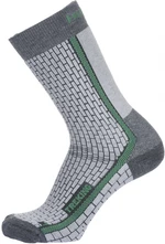 Husky Treking M (36-40), šedá/zelená Ponožky