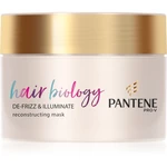 Pantene Hair Biology De-Frizz & Illuminate maska na vlasy pro suché a barvené vlasy 160 ml