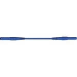 Měřicí silikonový kabel banánek 4 mm ⇔ banánek 4 mm MultiContact XMF-419, 1,5 m, modrá