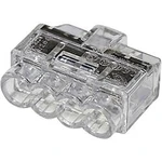 Kabelová svorka HellermannTyton HCPM-4 pro kabel o rozměru 1-2.5 mm², pólů 4, 1 ks, transparentní