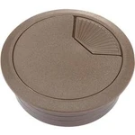 Kabelová průchodka TRU COMPONENTS WP50BN 452636 pro pracovní desky ABS, hnědá, 1 ks