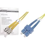 Optické vlákno kabel Digitus DK-2912-03 [1x ST zástrčka - 1x zástrčka SC], 3.00 m, žlutá