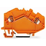 Průchodková svorka WAGO 780-602, pružinová svorka, 5 mm, oranžová, 50 ks