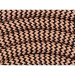 Textilní kabel H03VV-F 2x0,75 2m zigzag art deco 29 (CYSY 2Dx0,75)