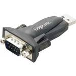 Adaptér AU0002E LogiLink USB 2.0 USB/sériový, 9-pinový, černý