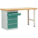 Dílenském COMBI model 1 s multiplex deska, Šxhxv = 1500 x 700 x 840 mm Manuflex TP5086.0001 TP5086.0001