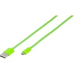 Kabel Vivanco PBVVMUSBGREEN 35818, 1.00 m, zelená