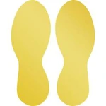 Forma podlahového značení, možnost odstranění Durable 104704, žlutá 5 pár