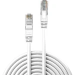 Síťový kabel RJ45 LINDY 48100, CAT 6, U/UTP, 30.00 m, bílá