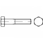 Šestihranné šrouby TOOLCRAFT TO-5363988, N/A, M22, 120 mm, nerezová ocel, 10 ks