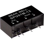 DC/DC měnič napětí, modul Mean Well SPU01N-12, 84 mA, 1 W, Počet výstupů 1 x