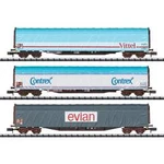 MiniTrix T15375 Sada 3dílných vagónů ve velikosti N „transport minerální vody"