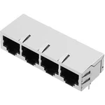 Zásuvka, vestavná horizontální encitech 3259-0010-06, RJ45 RJJS-88-442-E9H-002, kov, 1 ks