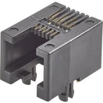 Konektor RJ FCI Modular jacks - zásuvka, vestavná horizontální RJ45 počet pólů: 8P8C, černá, 1 ks