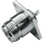 Konektor N Telegärtner J01021H1082, 50 Ω, šroubovací, PTFE, přírubová zásuvka rovná