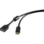 DisplayPort prodlužovací kabel Renkforce [1x zástrčka DisplayPort - 1x zásuvka DisplayPort] černá 1.80 m