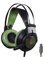 Headset A4Tech Bloody J437 (J437 Green) zelený herné slúchadlá • frekvencia 20 Hz až 20 kHz • citlivosť 100 dB • impedancia 32 ohm • USB • 2,2 m kábel