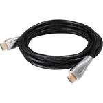 club3D HDMI prepojovací kábel #####HDMI-A Stecker, #####HDMI-A Stecker 3.00 m čierna CAC-1310 opletený #####HDMI-Kabel