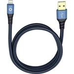 N/A N/A [1x USB 2.0 zástrčka A - 1x dokovacia zástrčka Apple Lightning] 3.00 m modrá, čierna Oehlbach USB Plus LI