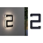 Paulmann  79843 solárne osvetlenie čísla domu   0.20 W teplá biela čierna
