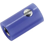 Kahlert Licht  mini laboratórne zásuvka zásuvka, rovná Ø pin: 2.6 mm modrá 1 ks