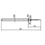 PTR 2021-BST-1.5N-NI-0.8 presný testovací hrot