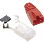 BEL Stewart Connectors SS39RTE Konektor RJ45 CAT 6 SS39RTE zástrčka, rovná  Počet pólov: 8P8C  červená 1 ks